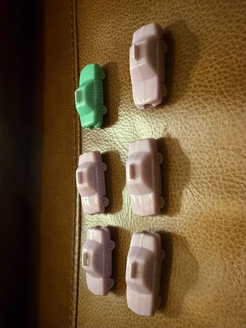 CJ Hendry X Studio 94 Pastel lavender and green taxi beads lot of 6